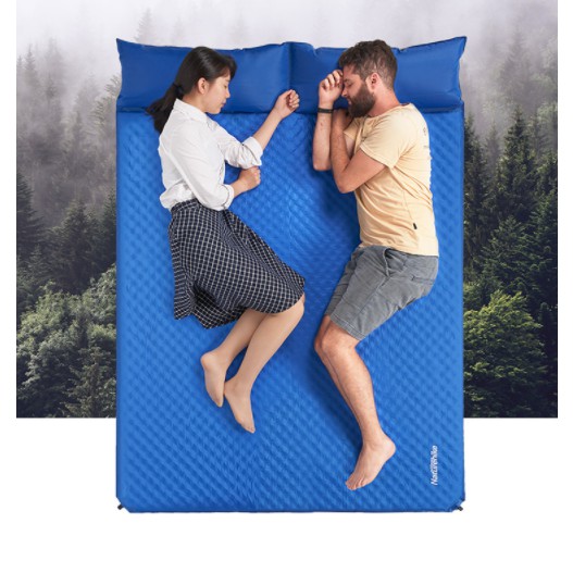 Đồ cắm trại nệm đôi tự bơm phồng Naturehike NH18Q010 nhỏ gọn tiện lợi chống thấm nước du lịch dã ngoại A351