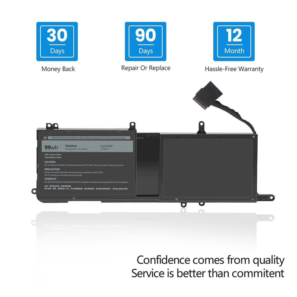 Pin Tương Thích Cho Laptop Dell Alienware 15 R3 R4 9Njm1 4 Cell Alienware 15 R3 R4 Alienware 17 R4 44T2R TEEMO PC TEBAT769 Hàng Nhập Khẩu