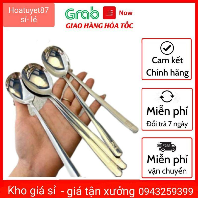 Sét 5 thìa inox cán dài cao cấp sang trọng hàng đẹp SET 5 THÌA CAO CẤP