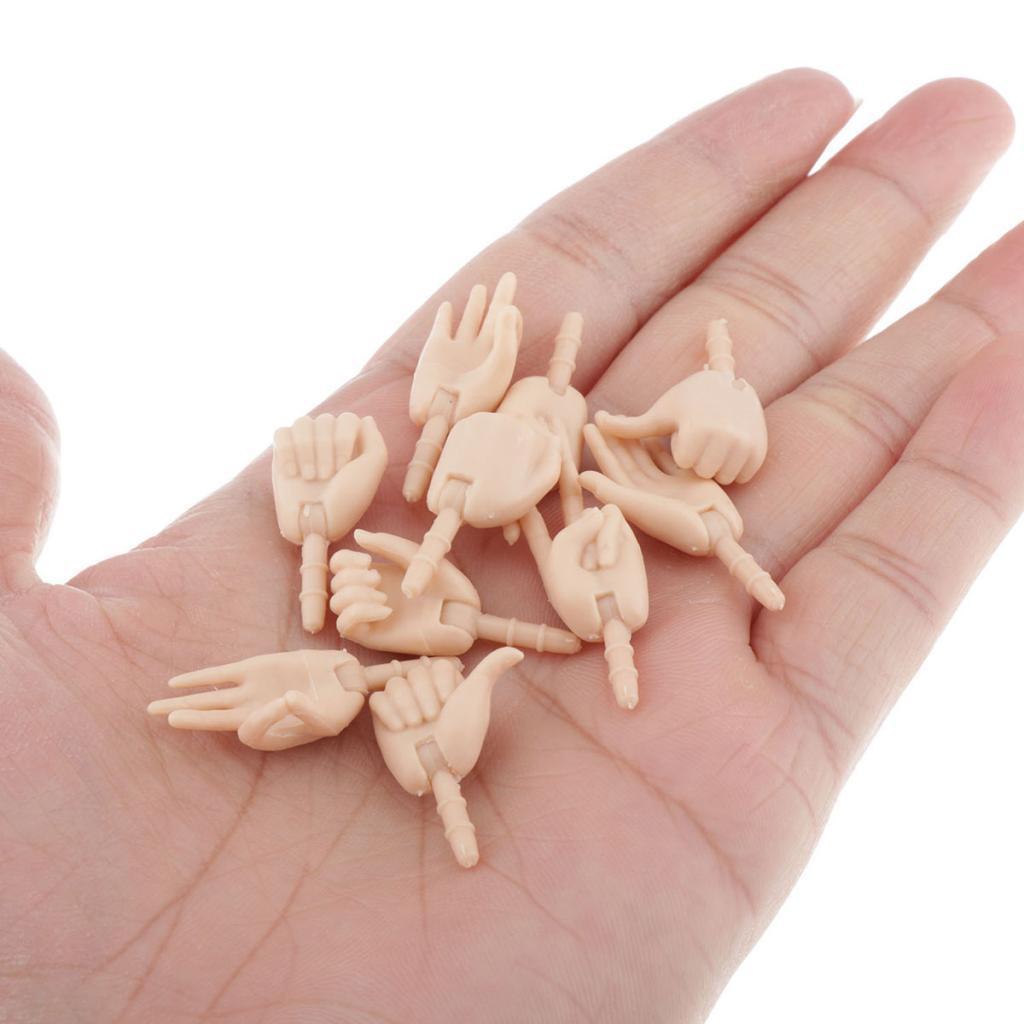1/6 Doll Hands for   Jointed Doll Body Replacement DIY Accessory