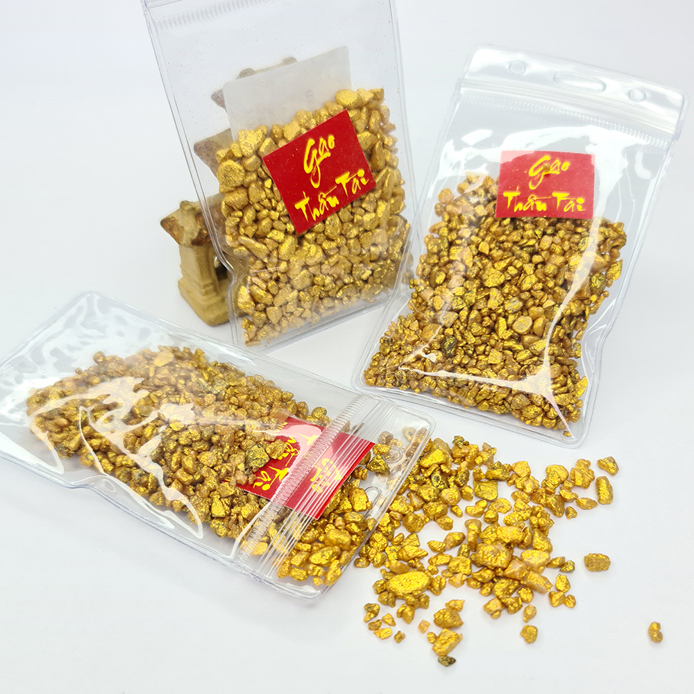 3 Gói Gạo Vàng Thần Tài - 150g - Mx - Chiêu Tài Lộc, Cầu Tiền Tài