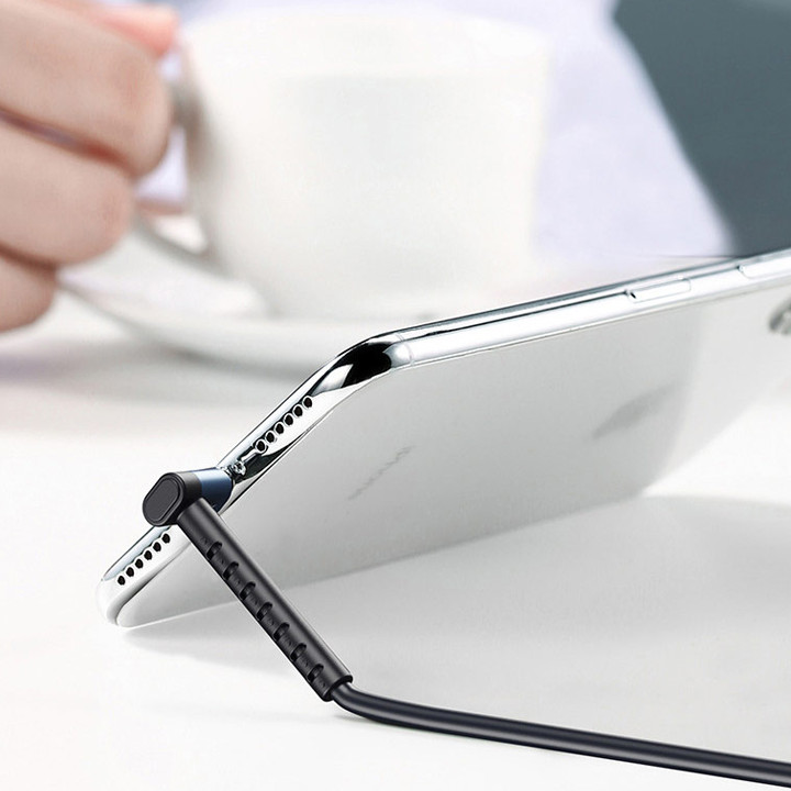 Cáp sạc nhanh cổng MicroUSB Remax RC-100m Data Joy Series 2 in 1 truyền dữ liệu và tích hợp giá đỡ - Hàng nhập khẩu