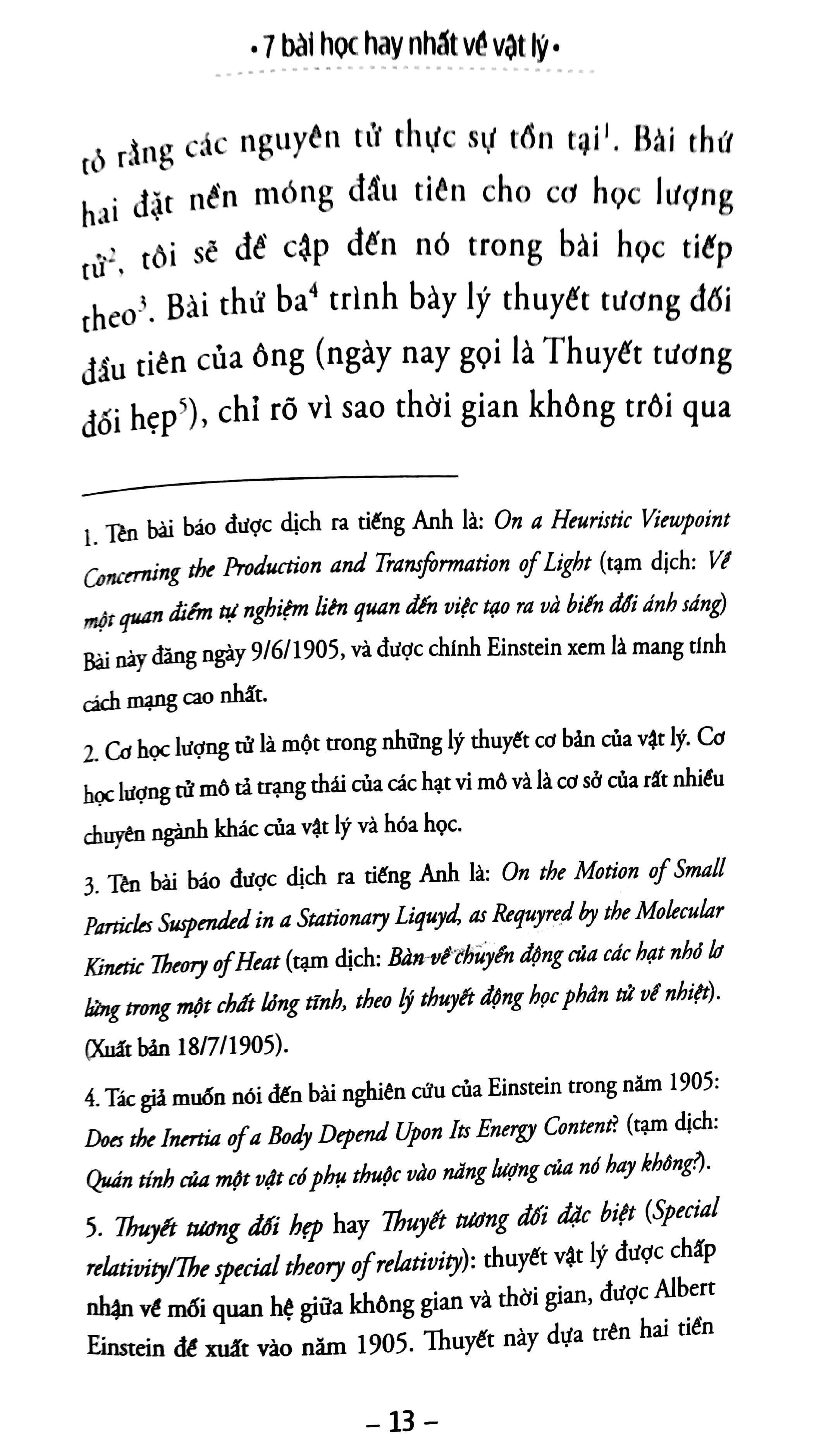 7 Bài Học Hay Nhất Về Vật Lý (Tái Bản 2018)