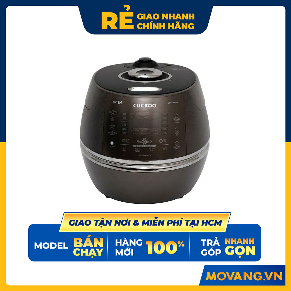 Nồi cơm điện tử áp suất cao tần Cuckoo 1.8L CRP-CHSS1009FN - Lòng nồi phủ men  Xwal độc quyền - Bảng điều khiển thông minh - Nhiều chế độ nấu ăn - Sản xuất tại Hàn Quốc - Phiên bản Quốc tế - Hàng chính hãng Cuckoo Vina