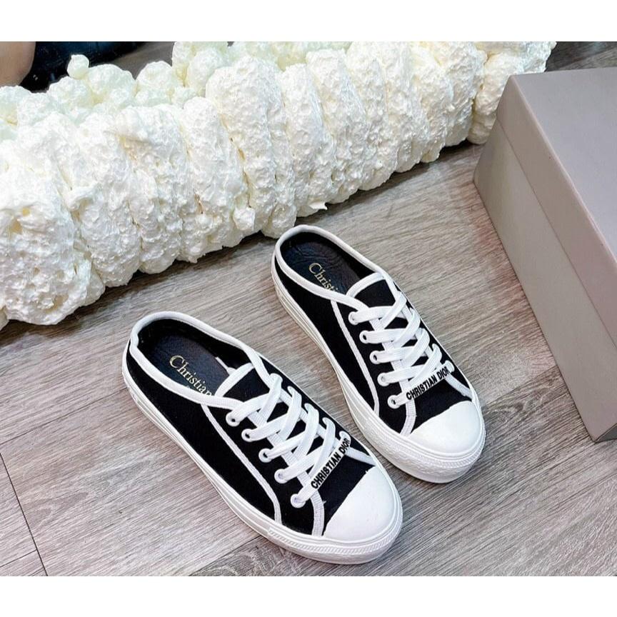Giày thể thao nữ thời trang, giày đạp gót đế bằng