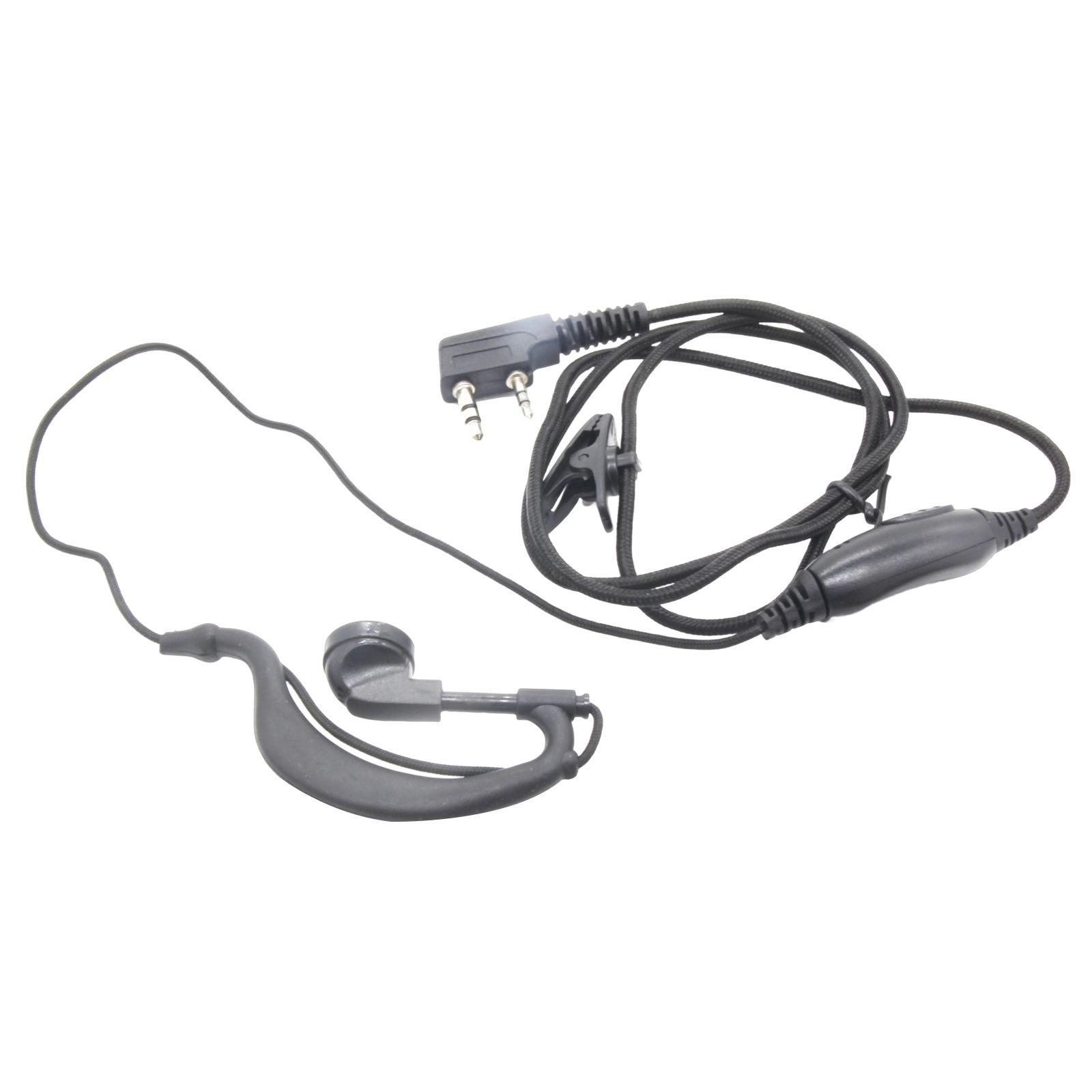2 Earpiece Earhook Headset with Mic Replacement for UV5RC 520