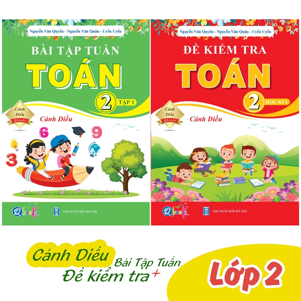 Sách - Combo Bài Tập Tuần và Đề Kiểm Tra Toán Lớp 2 - Cánh Diều - Học Kì 1