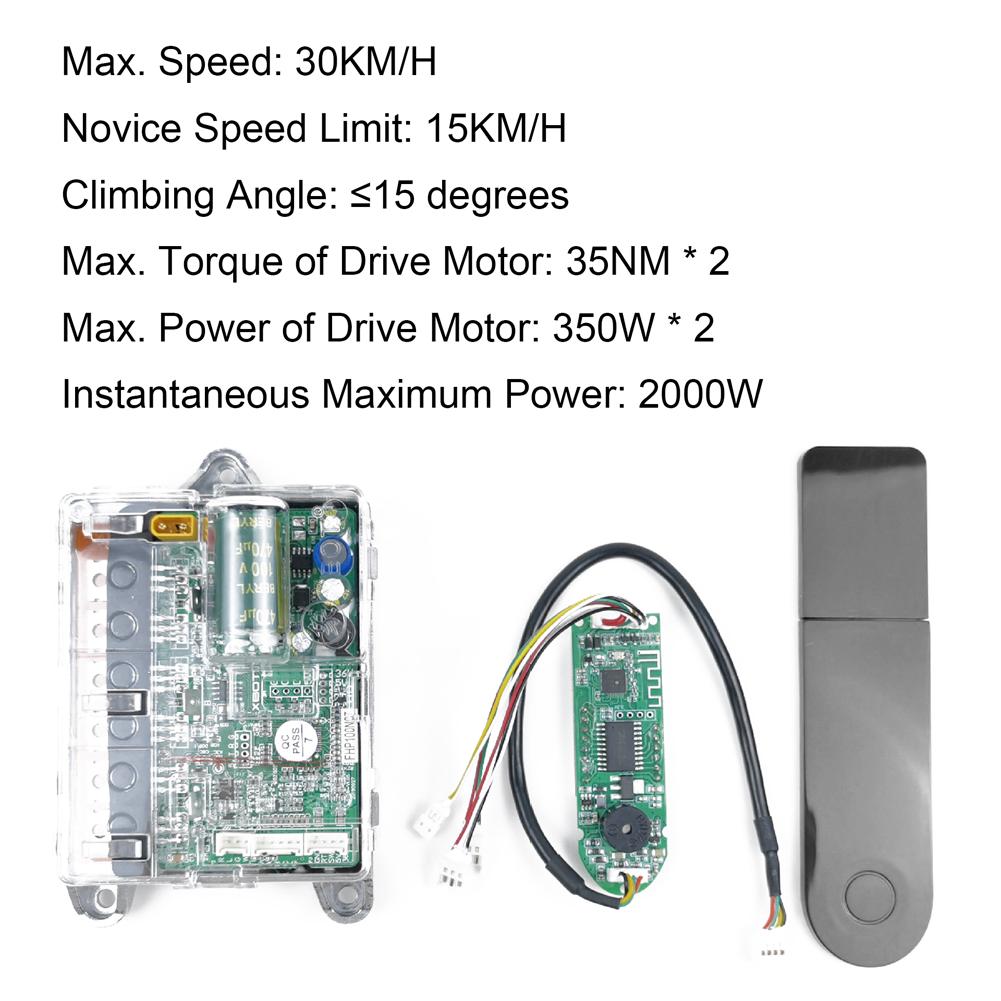 Bộ Điều Khiển Bo Mạch Chủ Cho Xe Tay Ga Điện 36V Màn Hình Kỹ Thuật Số Với Đèn Phía Trước Và Phía Sau