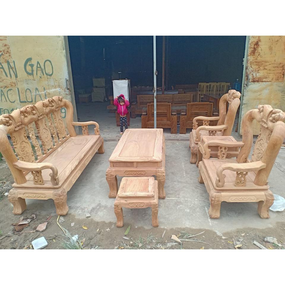 bộ bàn ghế quốc đào tay 12 gỗ gõ đỏ