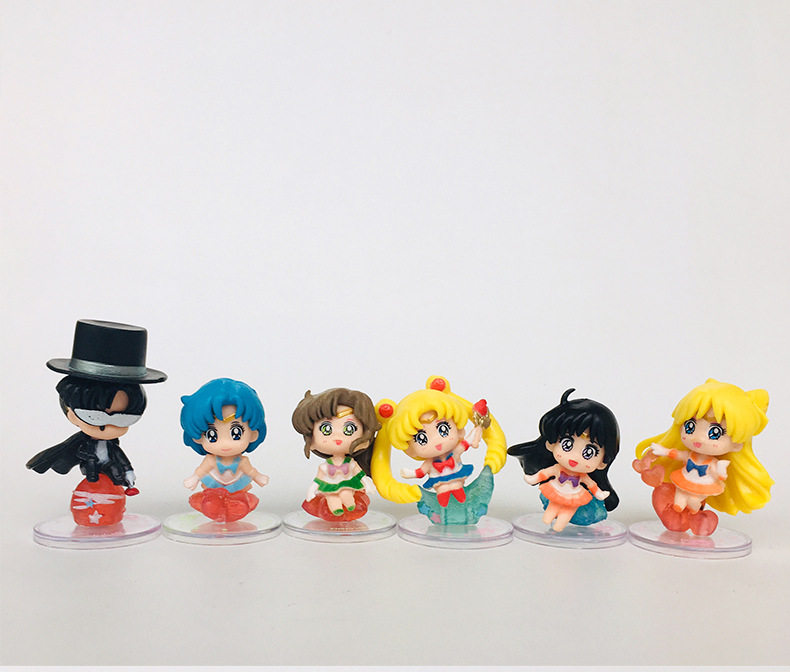 Bộ 06 Mô Hình Thủy Thủ Mặt Trăng - Sailor Moon