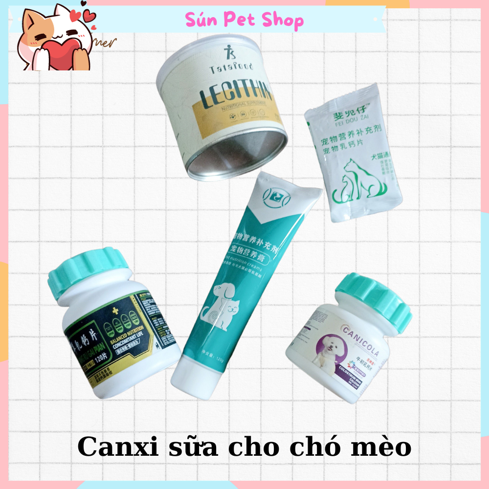 Viên canxi cho chó mèo bổ sung dinh dưỡng vitamin giúp chắc khỏe xương mượt lông