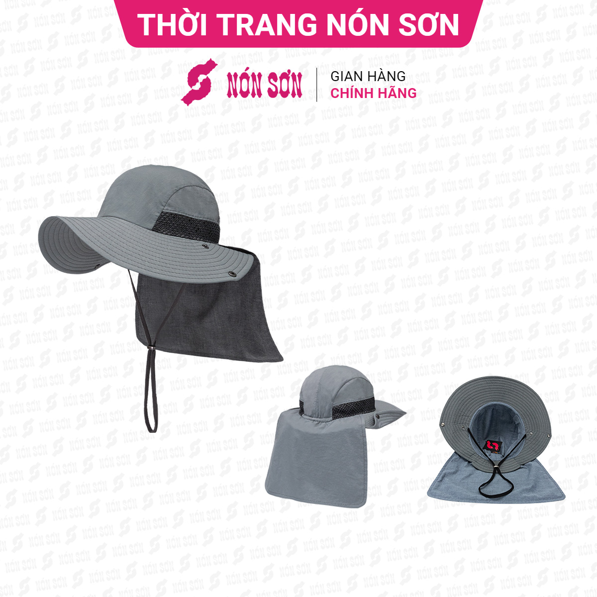 Mũ vành thời trang NÓN SƠN chính hãng MH012B-XM2
