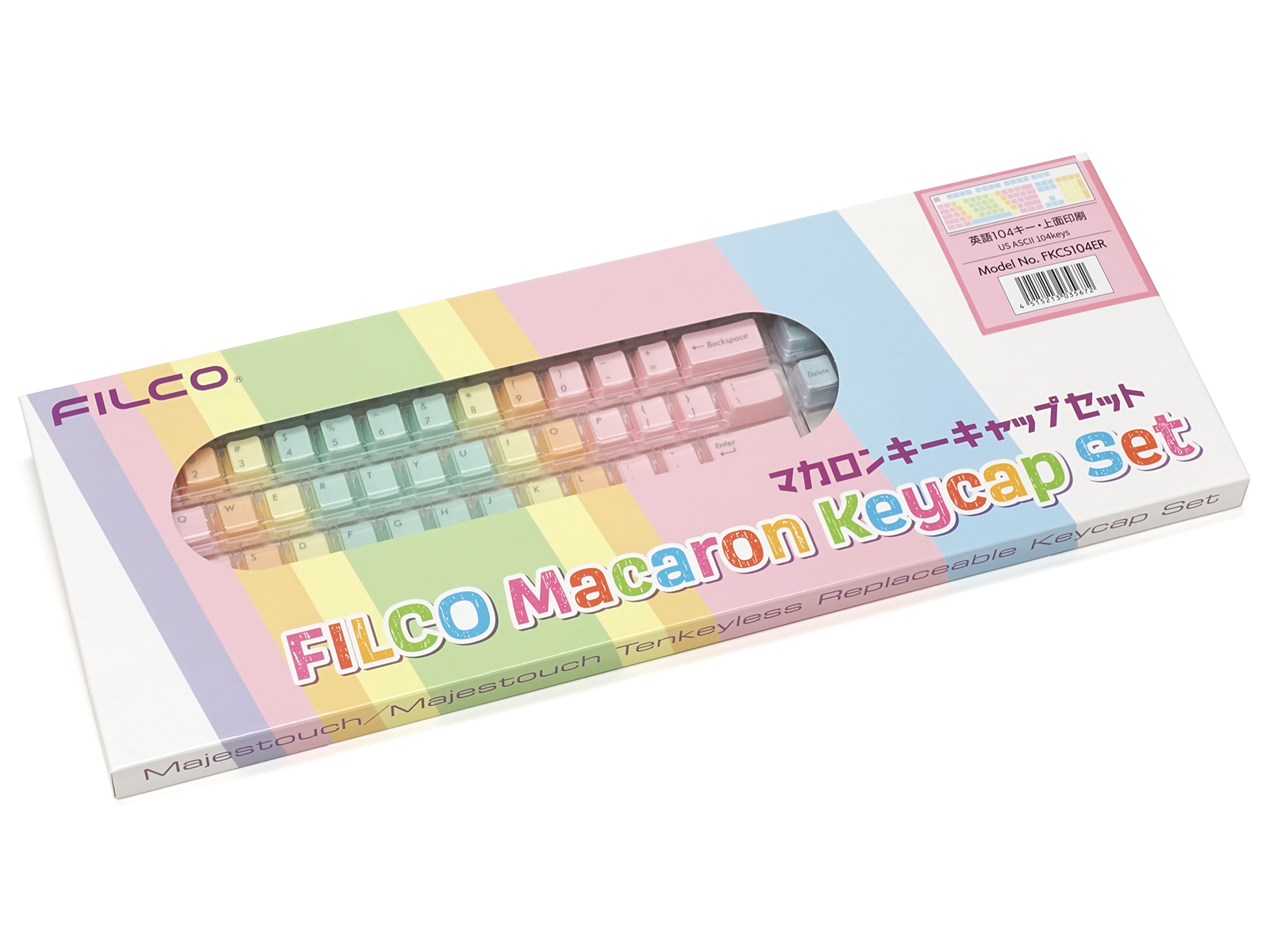 Bộ keycap Filco Macaron 104 phím - Chữ mặt trên - Hàng Chính Hãng 