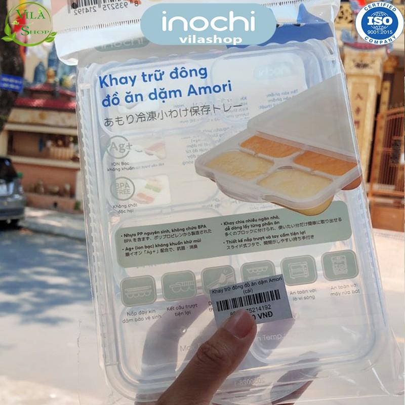 Khay Trữ Đồ Đông, Khay Bảo Quản Đồ Ăn Cho Bé, Nhựa Dẻo Trong Suốt Cao Cấp Inochi - An Toàn - Kháng Khuẩn - Khử Mùi