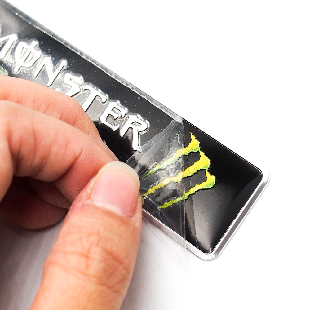 Set 2 sticker metal hình dán - Monster Energy