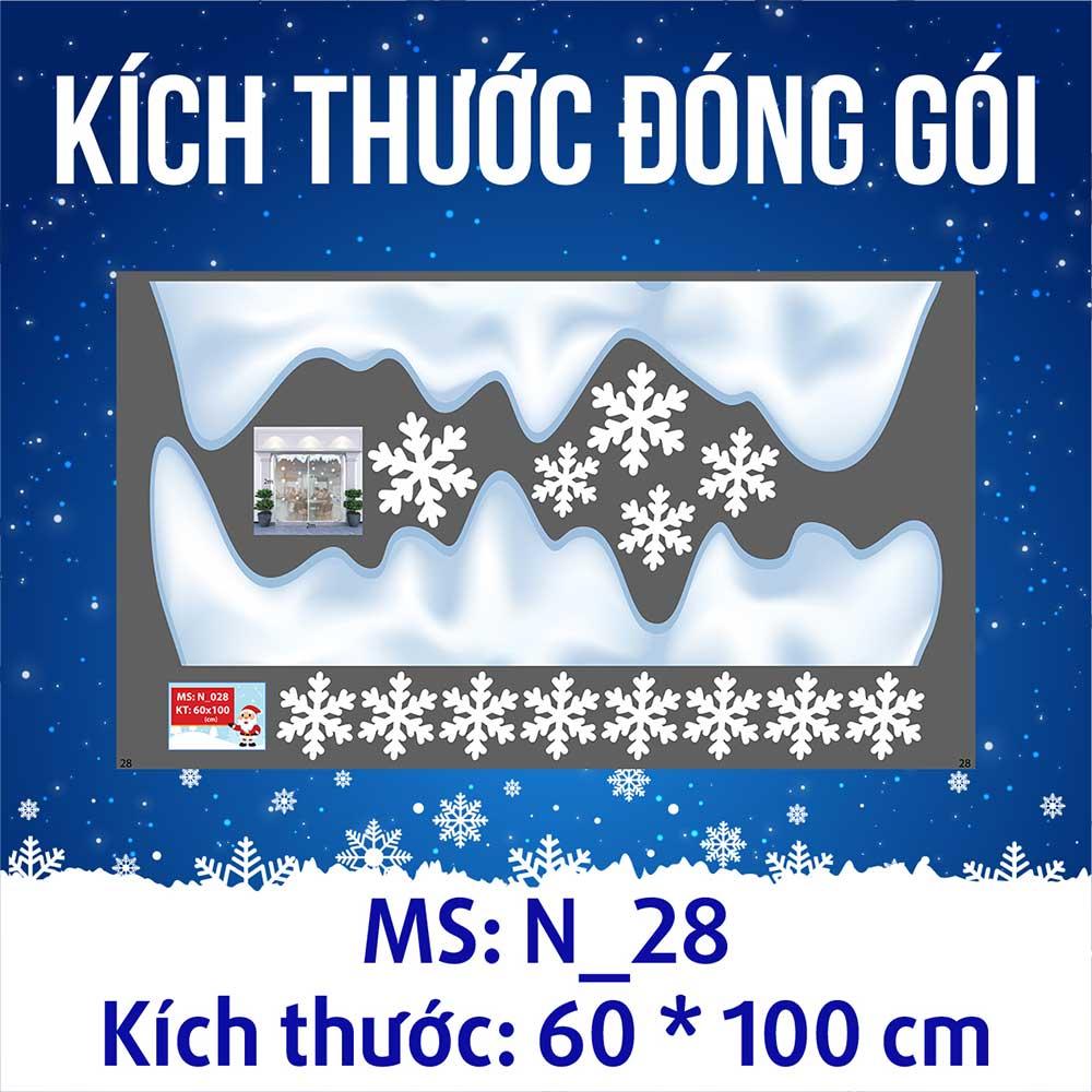 DECAL TRANG TRÍ GIÁNG SINH 2023 COMBO SỐ 7