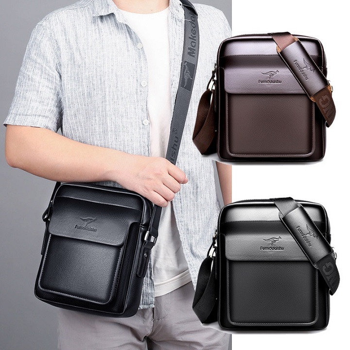 Túi Đeo Chéo Nam BT06 Chất Liệu Da Chống Thấm Nước