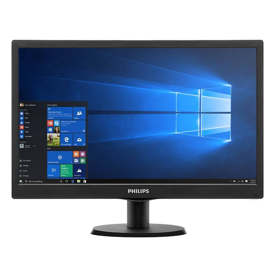 Màn Hình Philips 193V5LSB 18.5inch HD 5ms 60Hz TN - Hàng Chính Hãng