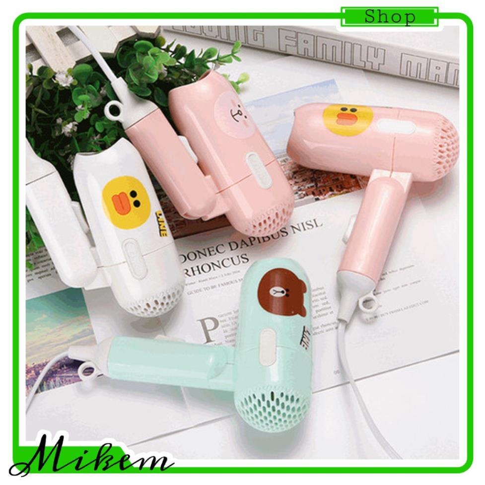 Máy sấy tóc mini gấp gọn 1000W có 2 chế độ thích hợp để mang đi du lịch (PD4257)