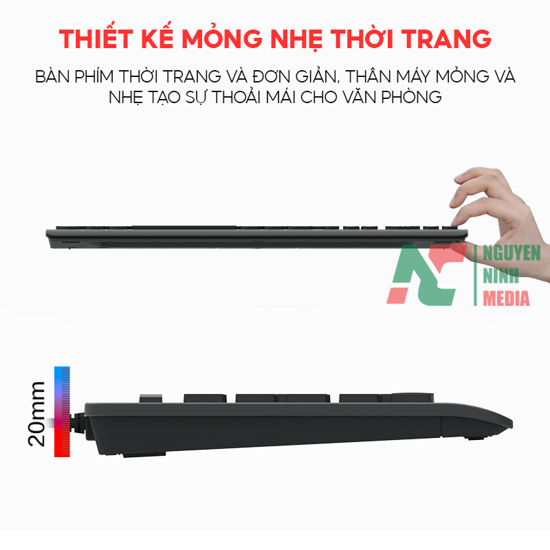 Bàn Phím Văn Phòng Lenovo Lecoo KB103 - Hàng Chính Hãng