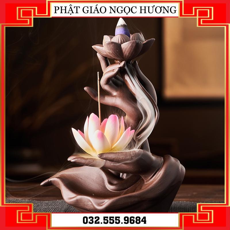 Lư Hương Chảy Ngược Gốm Sứ, Lư Hương Thiền Thiền, Lư Hương Trầm Hương - Thác khói trầm hương phong thủy