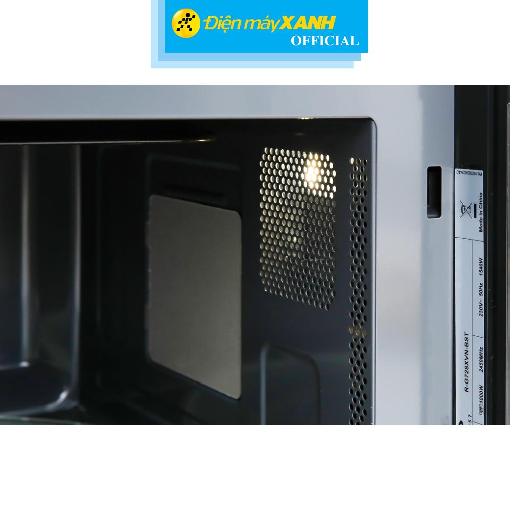 Lò vi sóng có nướng Sharp R-G728XVN-BST 28 lít - Hàng Chính Hãng
