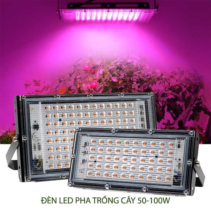 Đèn led pha trồng cây trong nhà 100W-220V tản nhiệt hợp kim