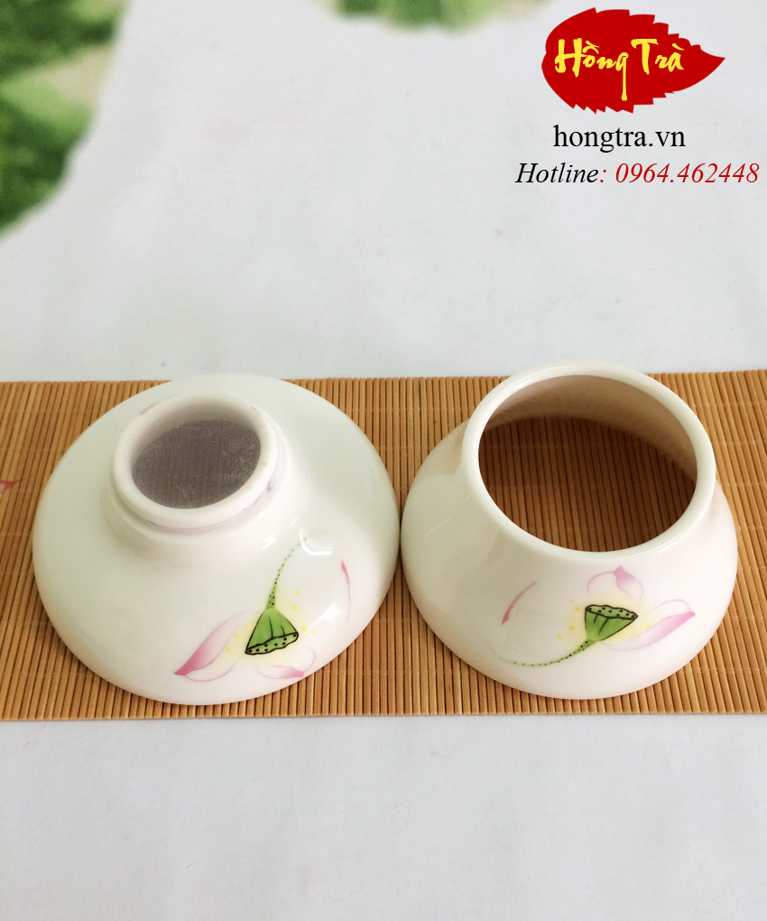 Bộ lọc trà sứ sen BOLOC13