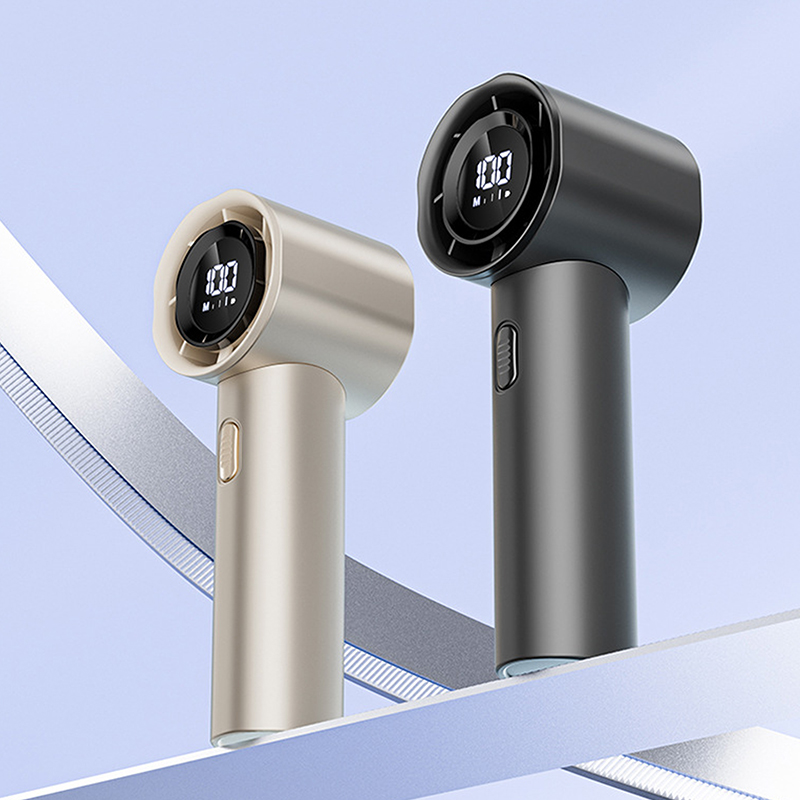 Mùa Hè Quạt Nhỏ Cầm Tay Di Động Không Lưỡi Quạt Mini Sạc Tích Điện 100 Cấp Độ Điều Chỉnh Với Quạt Làm Mát Gió Mạnh