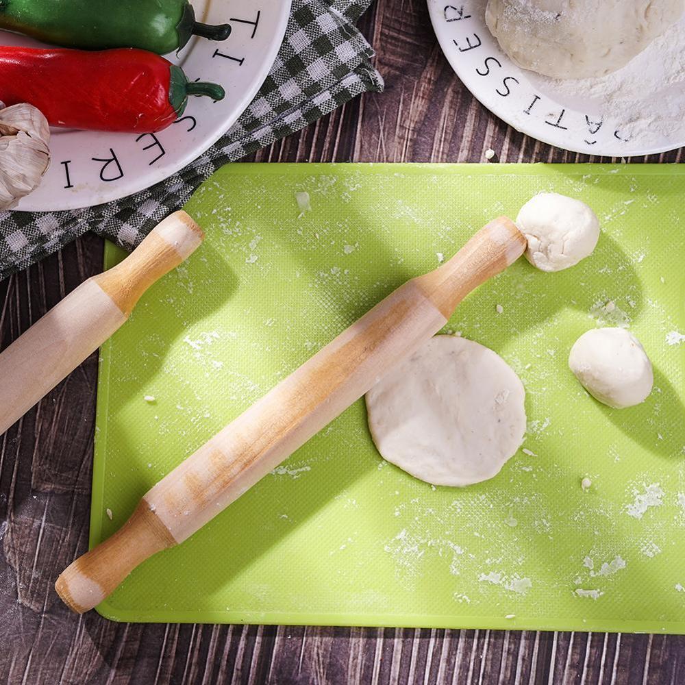 Cây lăn cán bột bằng gỗ chất lượng cao tiện dụng cho nhà bếp loại to dài 30cm