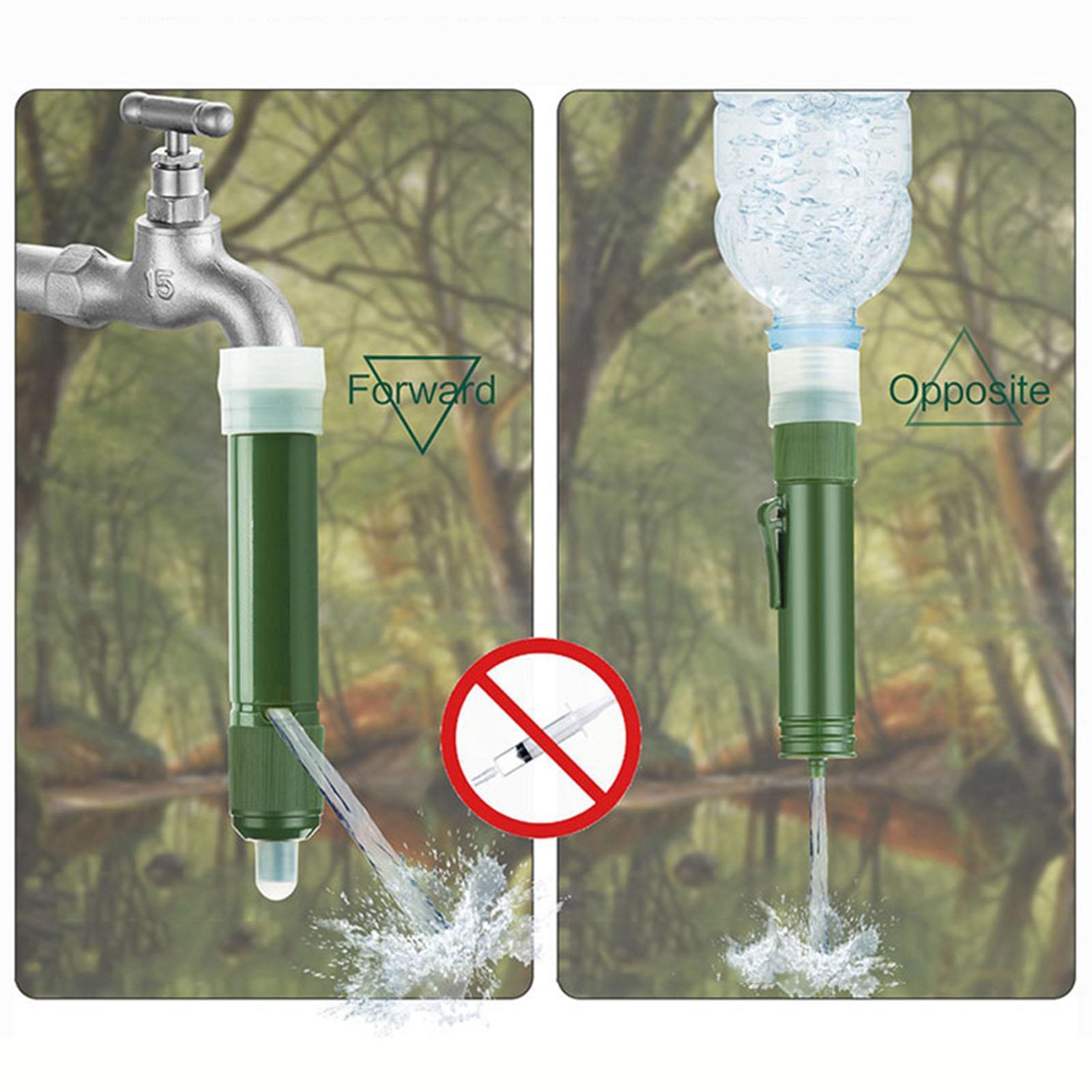Portable Outdoor Survival Water Filter Purifier Filtration Camping Gear
