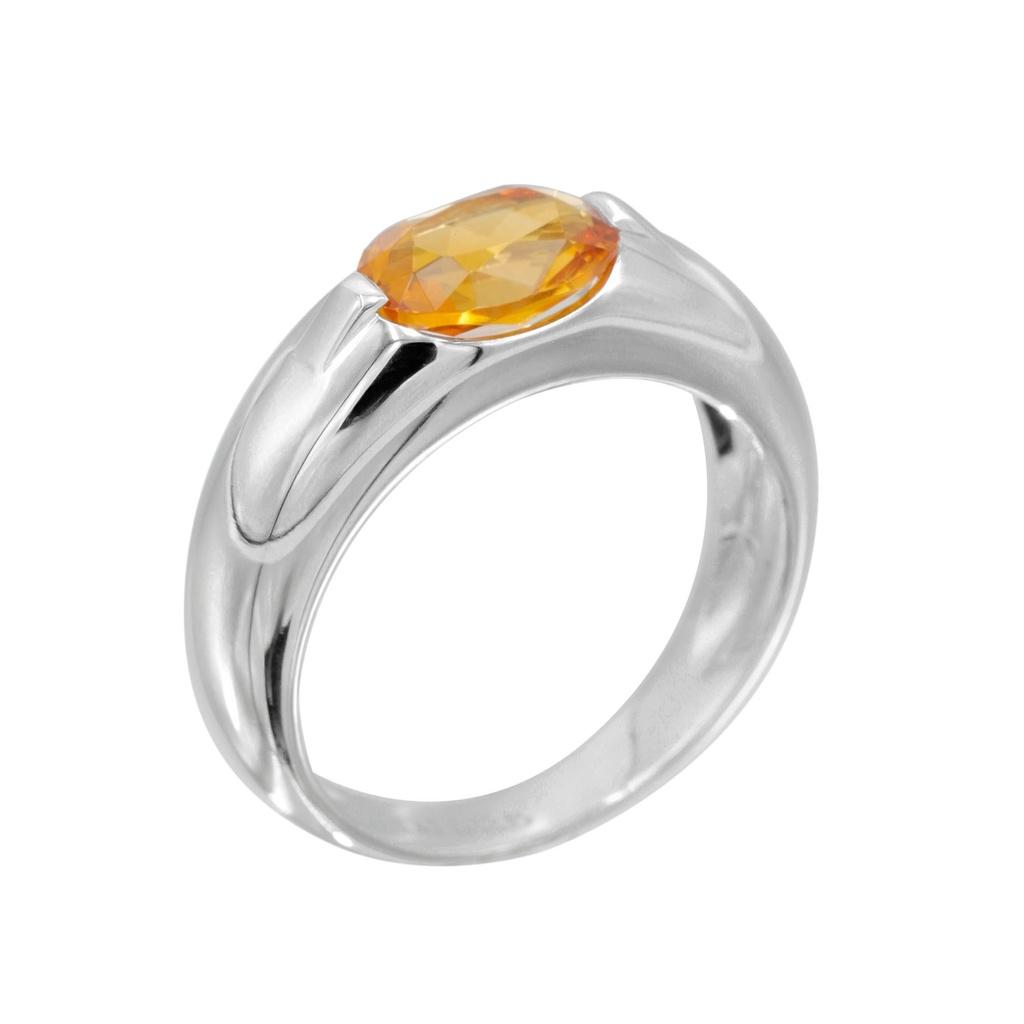 Nhẫn Nữ Danny Jewelry Bạc 925 Đá Chủ Citrine Xi Rhodium KI2GH001