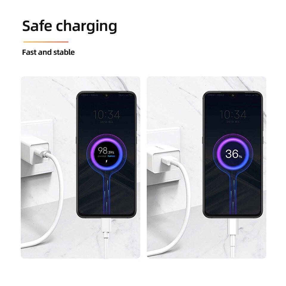 Cáp Sạc Nhanh Loại C Xiaomi 6A 33w Cho Mi 11 10 Pro 9T Redmi Type C