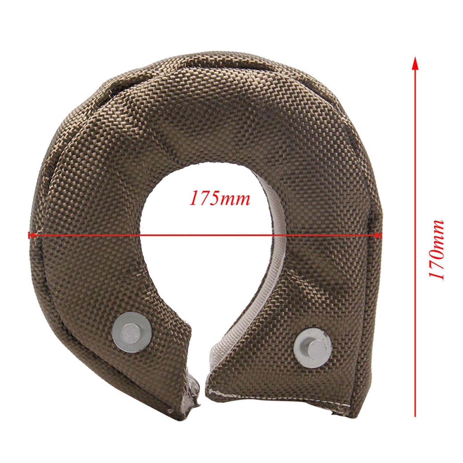 Turbocharger Heat Shield Cover for T3 High Temperature Turbo Charger Wrap with Fastener Springs Housing Turbo Blanket Cover Car Accessories