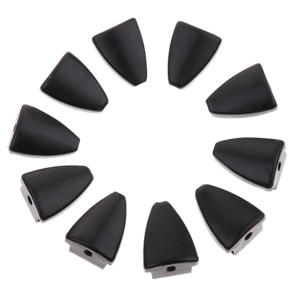 2X 10pcs Black Iron Drum Claw Hook 6.3mm Hole for Bass Snare Drum Parts