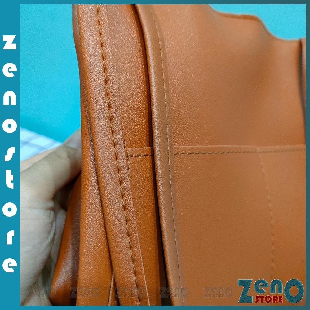 Túi tote da ZnT817, túi đeo vai công sở khóa bấm thời trang