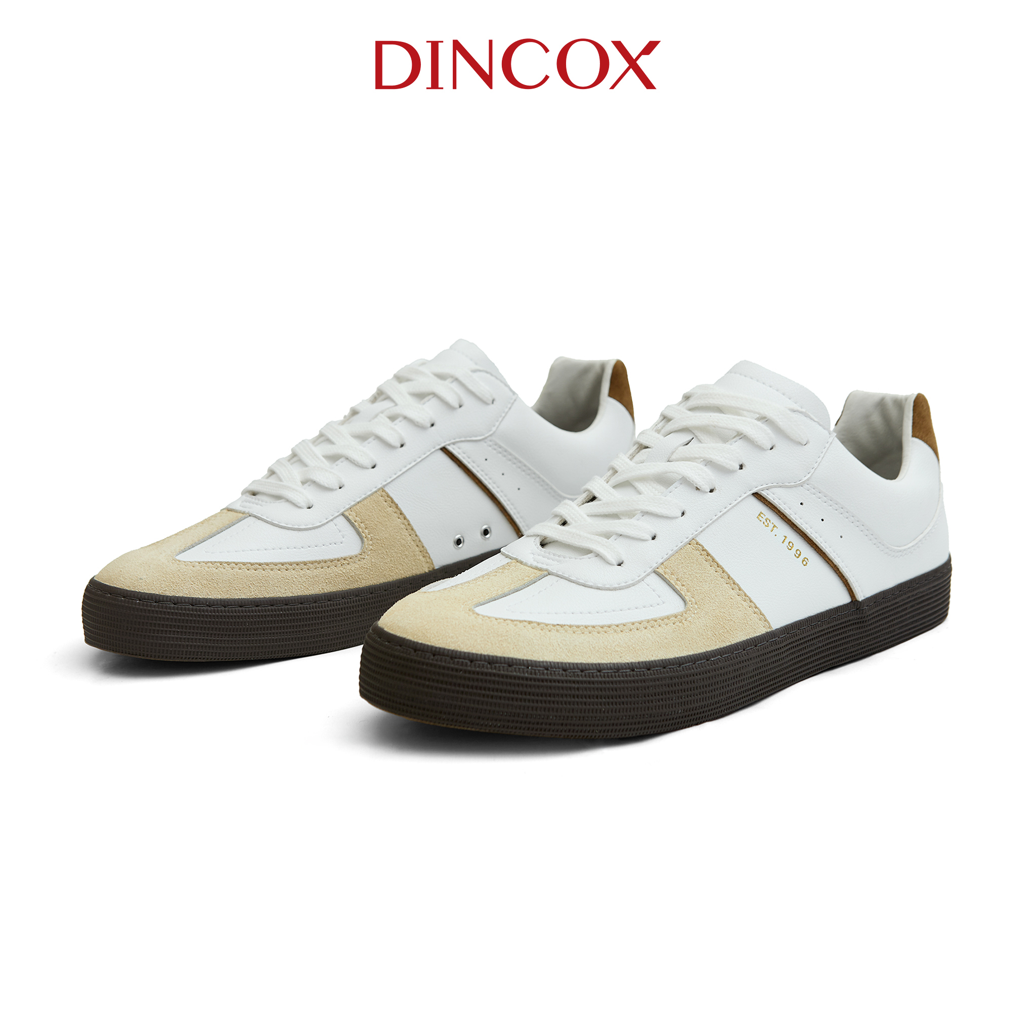 Giày Sneaker Da - GAT Shoes Nam Nữ DC36 White Dune Dincox Shoes
