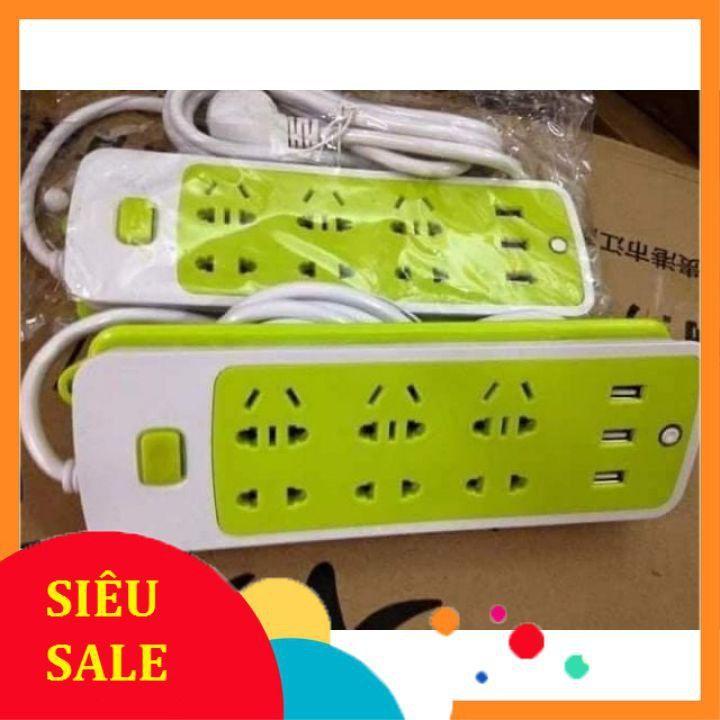 Ổ Cắm Điện Đa Năng 6 Phích Và 3 Cổng Sạc USB Còn Hàng