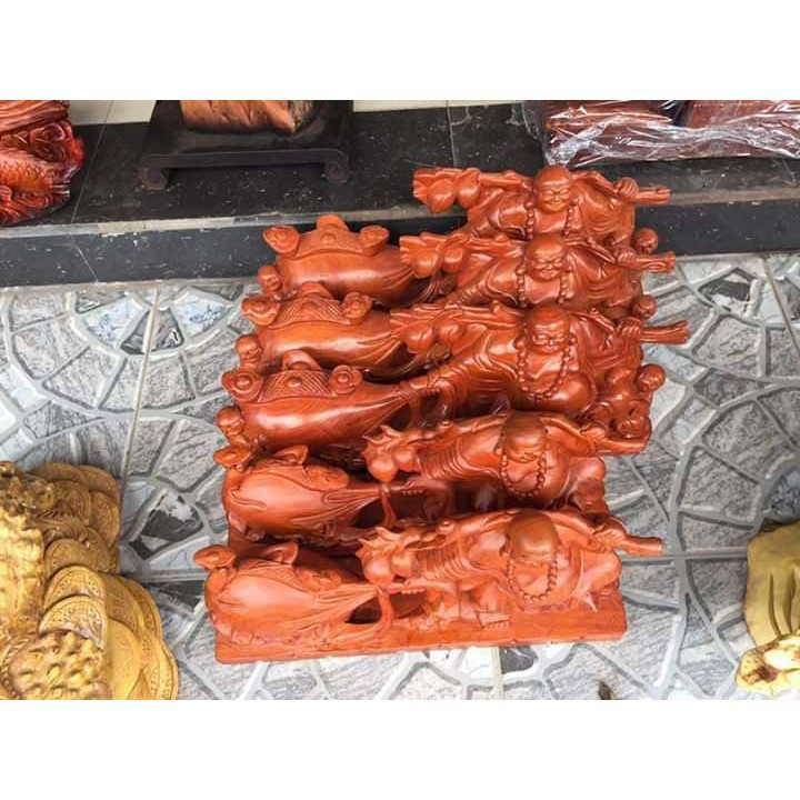 Tượng Phật Di Lặc kéo bao ngang 38cm