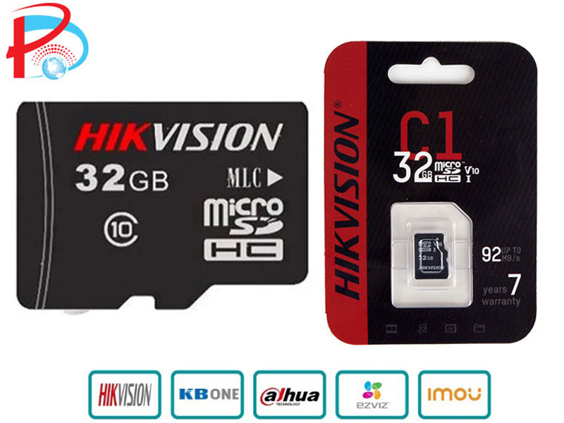 Thẻ Nhớ Mirco SD Hikvision 128G/64G/32Gb 92MB/s Chuyên Ghi Hình Cho Camera, Máy Ảnh và Điện Thoại - Hàng Chính Hãng