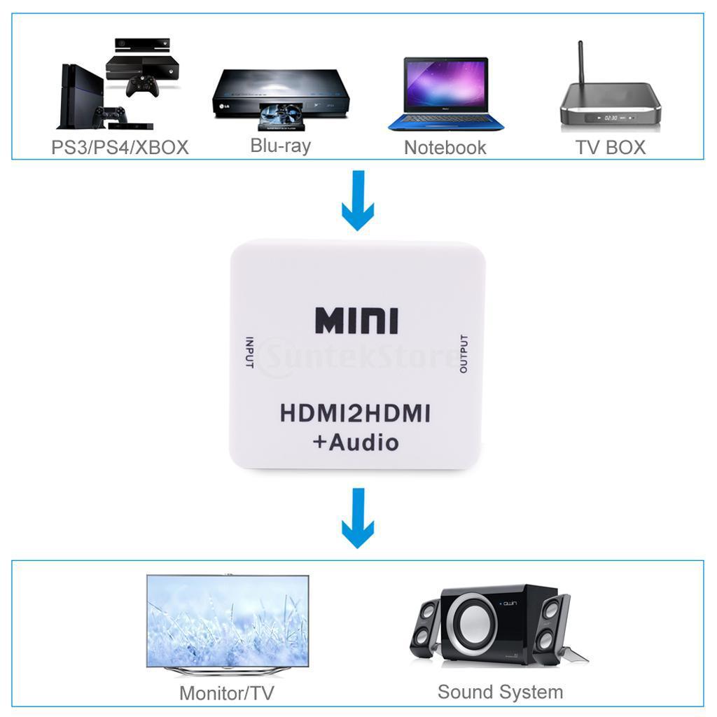 Converter Input To Output R / L Analog Audio Connector For PS3, PS4,