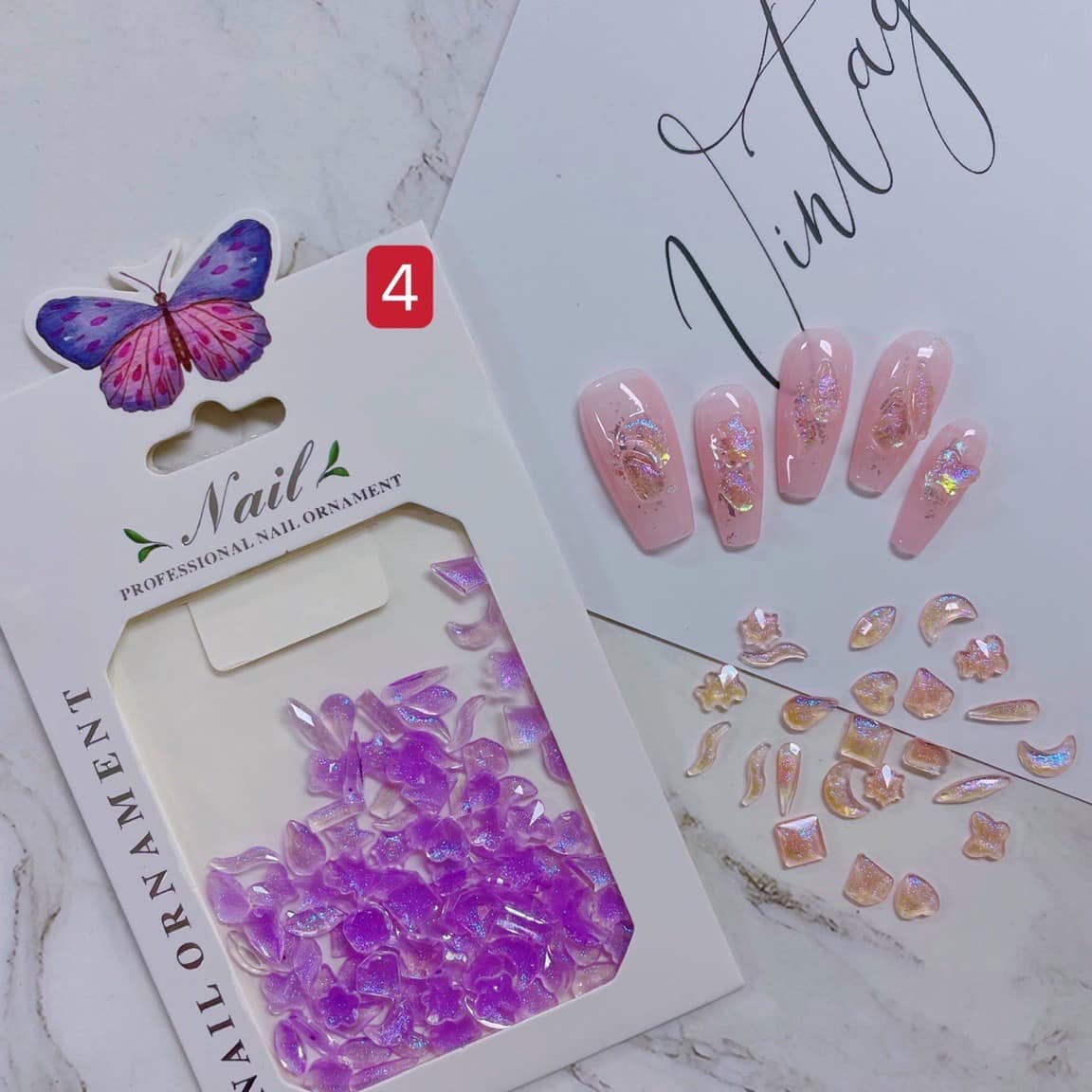 SET ĐÁ NHŨ CHÂN BẰNG TRANG TRÍ NAIL