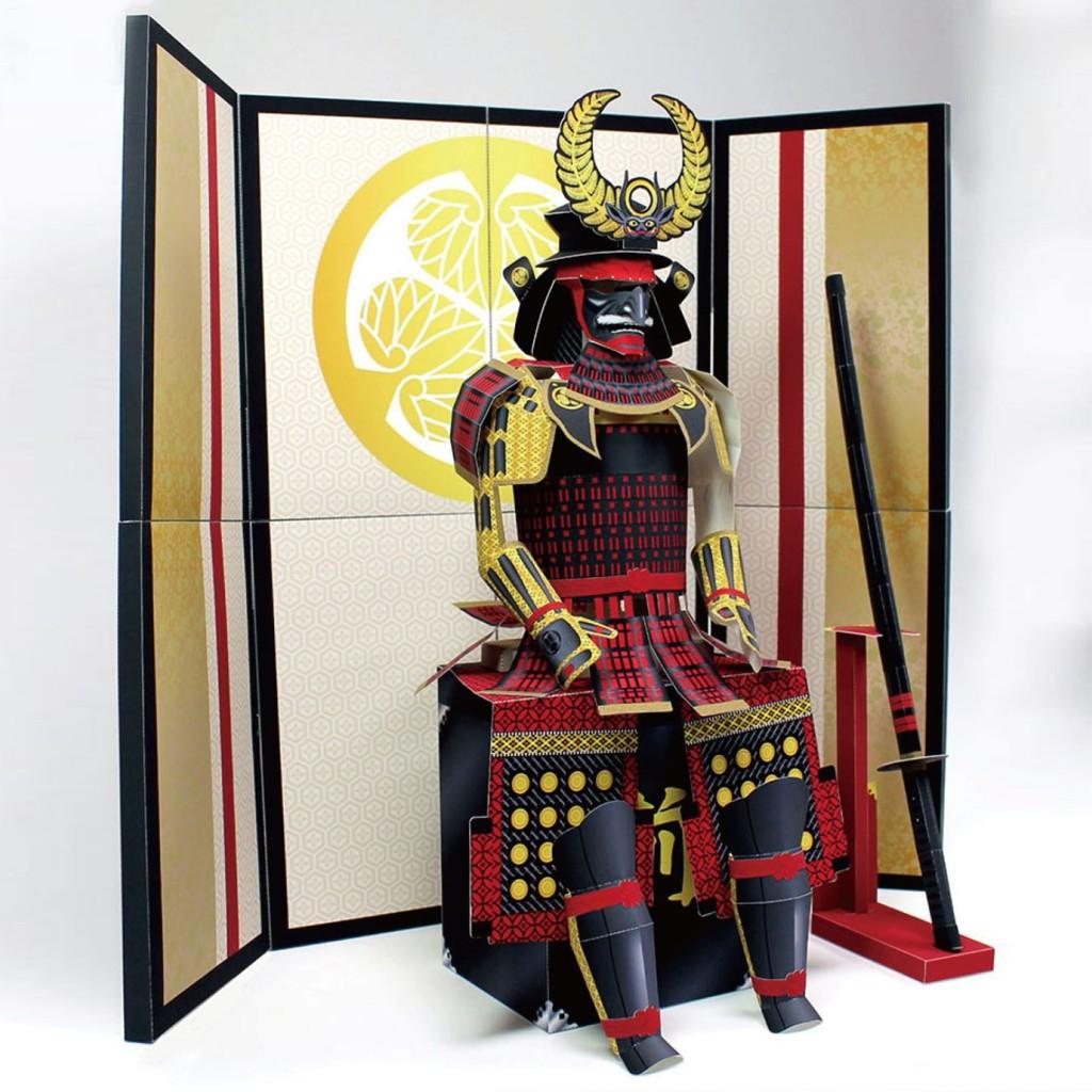 Mô hình giấy Nhật Bản Áo giáp Samurai Tokugawa Yeasu