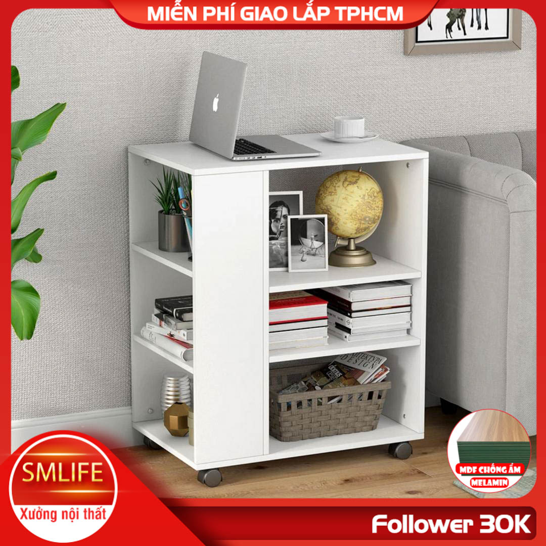 Tủ đựng tài liệu, tủ để hồ sơ, tủ để máy in gỗ hiện đại SMLIFE Pamela  | Gỗ MDF dày 17mm chống ẩm | D60xR40xC76cm - Màu