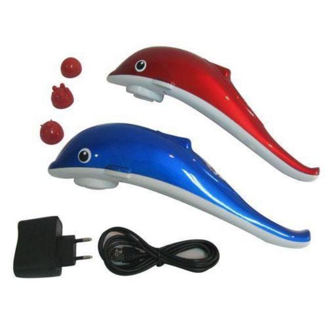 Máy massage cá heo mini cầm tay 3 đầu