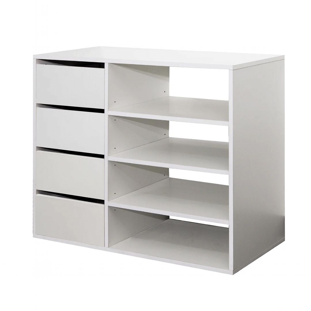 Kệ để giầy gỗ hiện đại SMLIFE Ruxton | Gỗ MDF dày 17mm chống ẩm | D90xR40xC75cm
