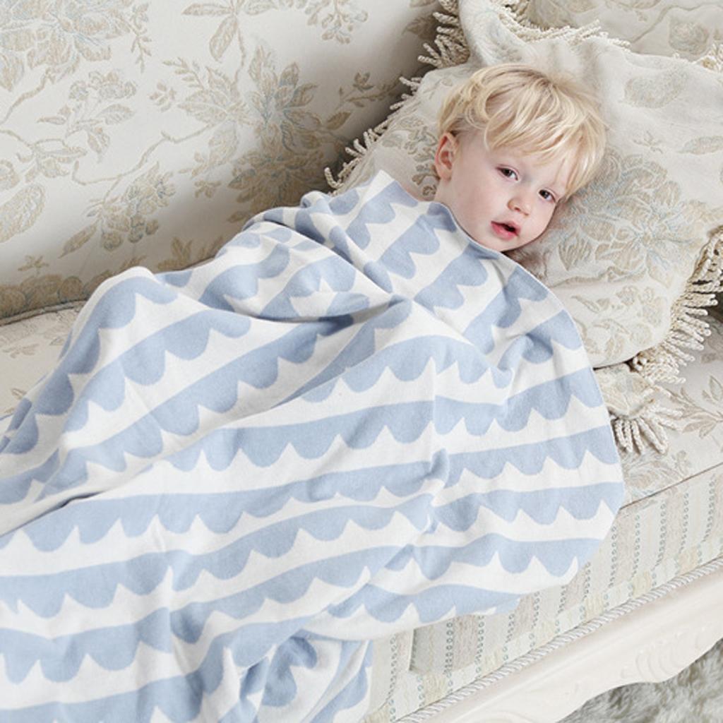 Knitted Throw Blanket Couch Cover