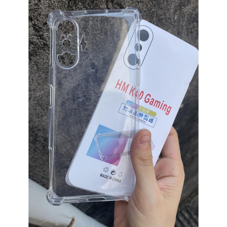 Ốp cho Xiaomi Redmi K40 Gaming Edition - trong suốt chống sốc 4 góc bảo vệ camera