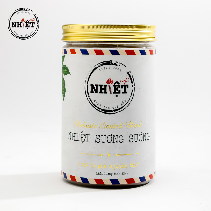 250 gr Cà phê Robusta nguyên chất 100% pha máy, pha phin vị đắng đầm hậu ngọt thơm nồng từ Nhiệt Cafe