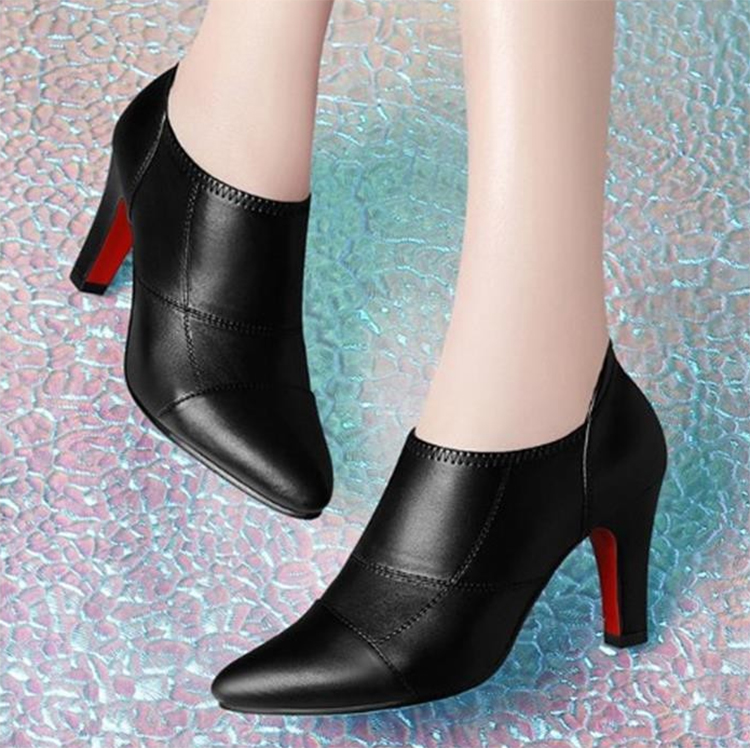 Giày Boots Cổ Ngắn 1990A - Đen